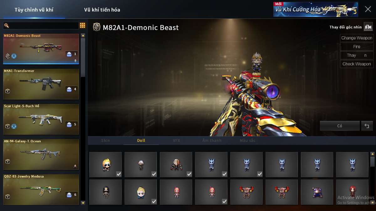 shop acc cf uy tin gia re